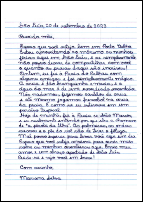 Exemplo De Carta Pessoal CORREIOS