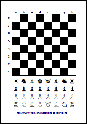 Um tabuleiro de xadrez com peças de xadrez posição de figuras