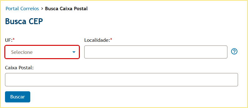 Busca Caixa Postal