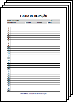 Folha de Reda&ccedil;&atilde;o - 4 em 1
