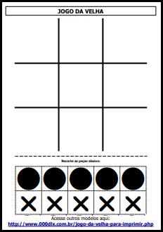 Jogo da Velha para Imprimir 2 PDF