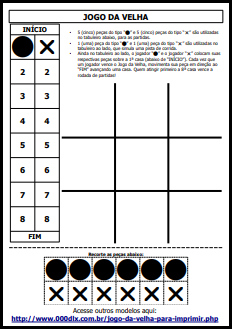 Jogo da Velha para Imprimir 3 PDF